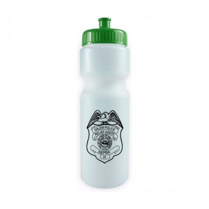 Frost with Green Lid 28 oz. Sports Bottle - BPA Free | Custom Logo Sport Bottles